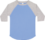 Load image into Gallery viewer, Toddler (Unisex) Raglan Baseball T-Shirt  (Carolina Blue &amp; Vintage Heather)
