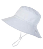 Load image into Gallery viewer, Toddler, Sun Protection Bucket Hat (White)