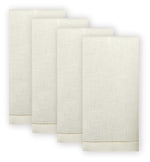 Load image into Gallery viewer, Guest Towel Classic Hemstitch, White / Ecru Color
