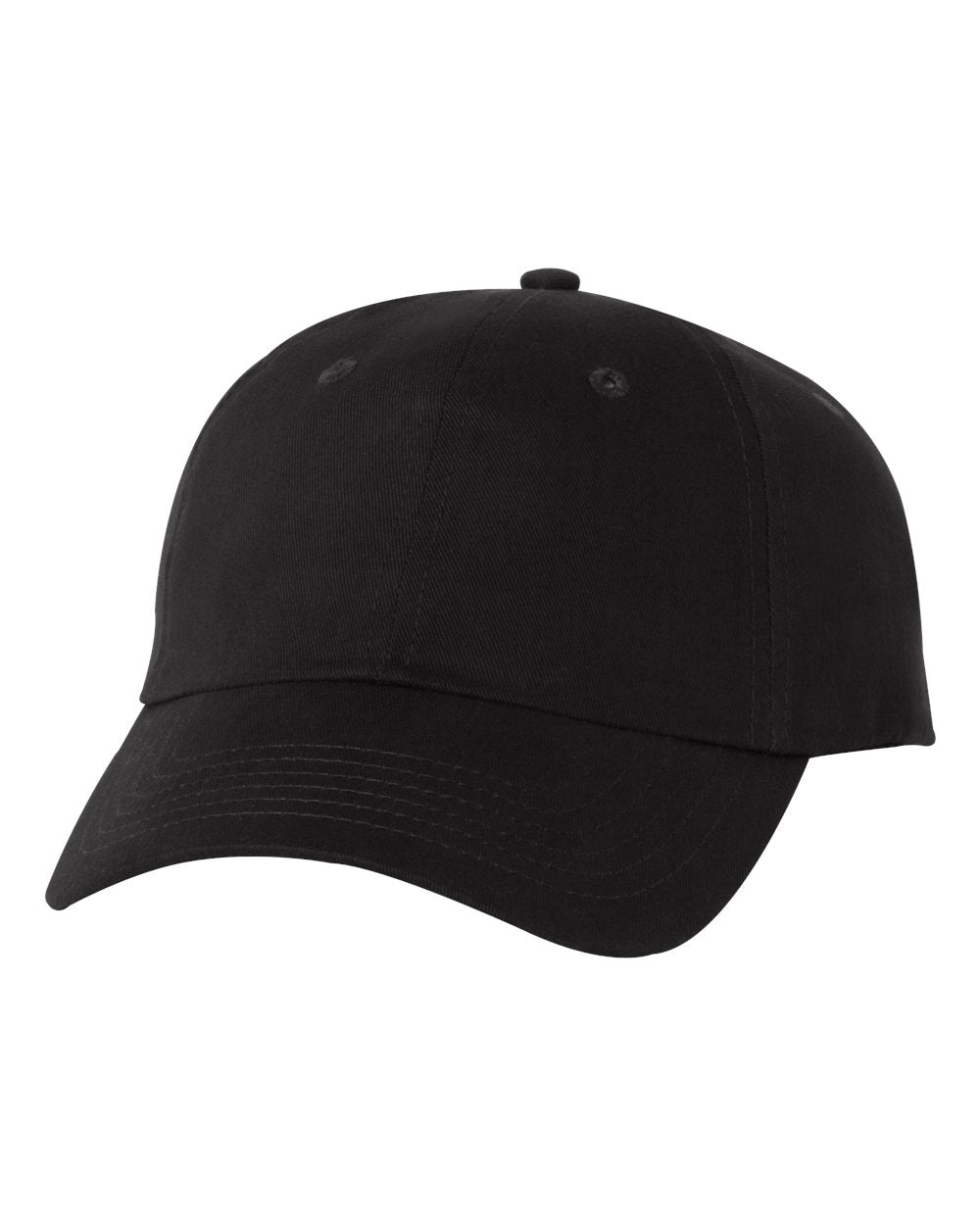 Adult Brushed Twill Cap, Black