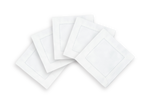 Load image into Gallery viewer, White Linen Hemstitched Cocktail Napkins