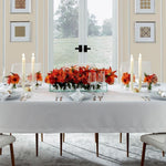Load image into Gallery viewer, White Linen Hemstitched Tablecloths, Various Sizes