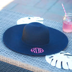 Load image into Gallery viewer, Woman Floppy Hat (Navy)