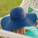 Load image into Gallery viewer, Woman Floppy Hat (Navy)