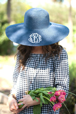 Load image into Gallery viewer, Woman Floppy Hat (Navy)