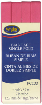 Load image into Gallery viewer, Single Fold Bias Tape, (4 yd x 0.5 in wide), Various Colors by WRIGHTS