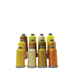 Load image into Gallery viewer, Yellow Shade Colors: 1,100-yards Mini Snap Cones, Polyneon #40, Machine Embroidery Thread Collection, 12 units/pack by MADEIRA