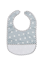 Load image into Gallery viewer, Charles Craft Grey-White Baby Bib (8.2" x 11.8") with Aida count 14 panel by DMC