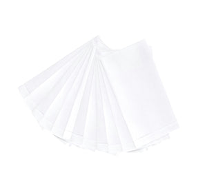 Guest Towel Classic Hemstitch, White / Ecru Color
