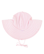 Load image into Gallery viewer, Baby Seersucker Swim Pink Hat, (Ages: 0-12M) by Ruffle Butts®