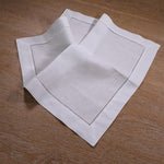 Load image into Gallery viewer, White Dinner Napkins with Classic Hemstitch, Various Sizes