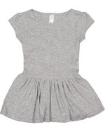 Load image into Gallery viewer, Baby Cotton Rib Dress, (Sizes: 6M - 24M), Heather
