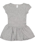 Load image into Gallery viewer, Baby Cotton Rib Dress, (Sizes: 6M - 24M), Heather