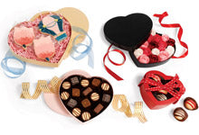 Heart Shape Box --- 3 pack --- Various Sizes --- Chocolate Brown Color