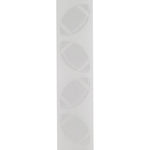 Load image into Gallery viewer, Homecoming Metallic Footballs Cooler Ribbon –- White / Silver Color -- 1⅜&quot; x 25 Yards
