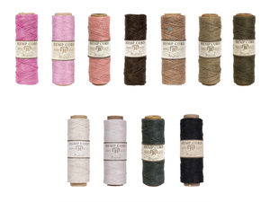 #10 -- (0.5mm) -- Hemp Cord Spools -- Various Colors by Hemptique®