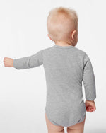 Load image into Gallery viewer, Baby Long Sleeve Jersey Bodysuit - 90% Cotton / 10% Polyester -- Heather
