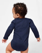 Load image into Gallery viewer, Baby Long Sleeve Jersey Bodysuit - 100% Cotton -- Navy
