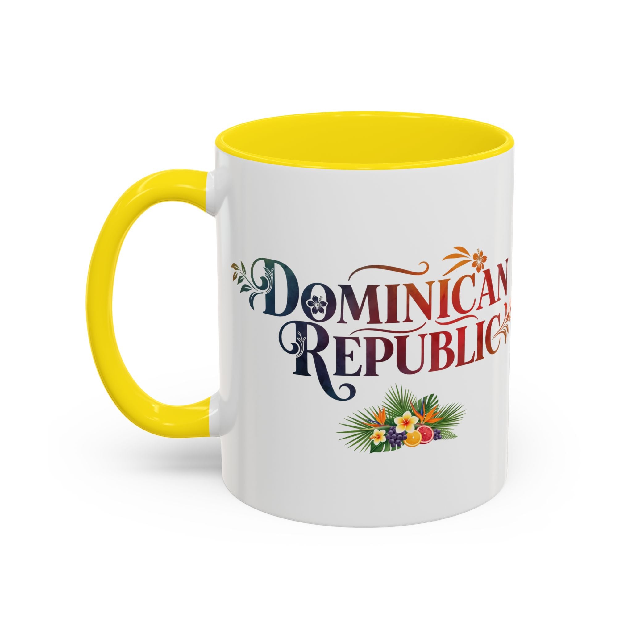Dominican Republic Accent Coffee Mug, Tropical Theme, Vacation Vibes, Gift for Travelers, Summer Coffee Lover, Unique Drinkware