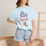 Load image into Gallery viewer, 2nd Grade Teacher Powered by Espresso T-Shirt
