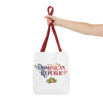 Load image into Gallery viewer, Tote Bag featuring Dominican Republic Design, Beach Bag, Travel Tote, Floral Tote, Summer Accessory, Gift for Travelers

