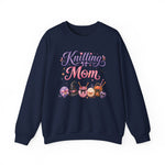 Load image into Gallery viewer, Knitting Mom Sweatshirt — Cute Halloween Knitting Crewneck for Knitters
