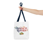 Load image into Gallery viewer, Tote Bag featuring Dominican Republic Design, Beach Bag, Travel Tote, Floral Tote, Summer Accessory, Gift for Travelers
