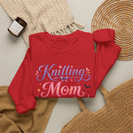 Load image into Gallery viewer, Knitting Mom Sweatshirt — Cute Halloween Knitting Crewneck for Knitters
