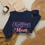 Load image into Gallery viewer, Knitting Mom Sweatshirt — Cute Halloween Knitting Crewneck for Knitters
