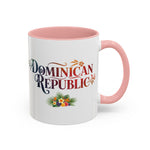 Load image into Gallery viewer, Dominican Republic Accent Coffee Mug, Tropical Theme, Vacation Vibes, Gift for Travelers, Summer Coffee Lover, Unique Drinkware
