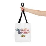 Load image into Gallery viewer, Tote Bag featuring Dominican Republic Design, Beach Bag, Travel Tote, Floral Tote, Summer Accessory, Gift for Travelers
