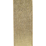 Load image into Gallery viewer, Gold / Silver Color -- Glimmer Gold / Silver Metallic Deluxe Weave Wire Edge Ribbon -- Various Sizes
