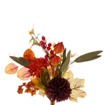 Load image into Gallery viewer, Orange / Burgundy Artificial Mum Lantern Wreath by Vickerman® --- Various Sizes
