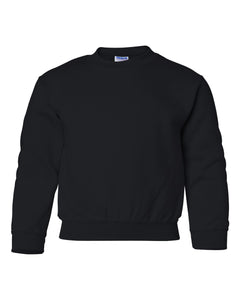 Heavy Blend Crewneck -- Youth Sweatshirt -- Black Color