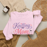 Load image into Gallery viewer, Knitting Mom Sweatshirt — Cute Halloween Knitting Crewneck for Knitters
