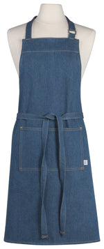 Load image into Gallery viewer, Denim Stonewash - Chef&#39;s Apron by Now Designs®
