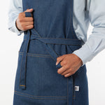 Load image into Gallery viewer, Denim Stonewash - Chef&#39;s Apron by Now Designs®
