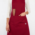 Load image into Gallery viewer, Carmine Red Chef&#39;s Apron by Now Designs®
