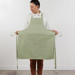 Load image into Gallery viewer, Sage Green Chef&#39;s Apron by Now Designs®
