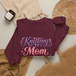 Load image into Gallery viewer, Knitting Mom Sweatshirt — Cute Halloween Knitting Crewneck for Knitters
