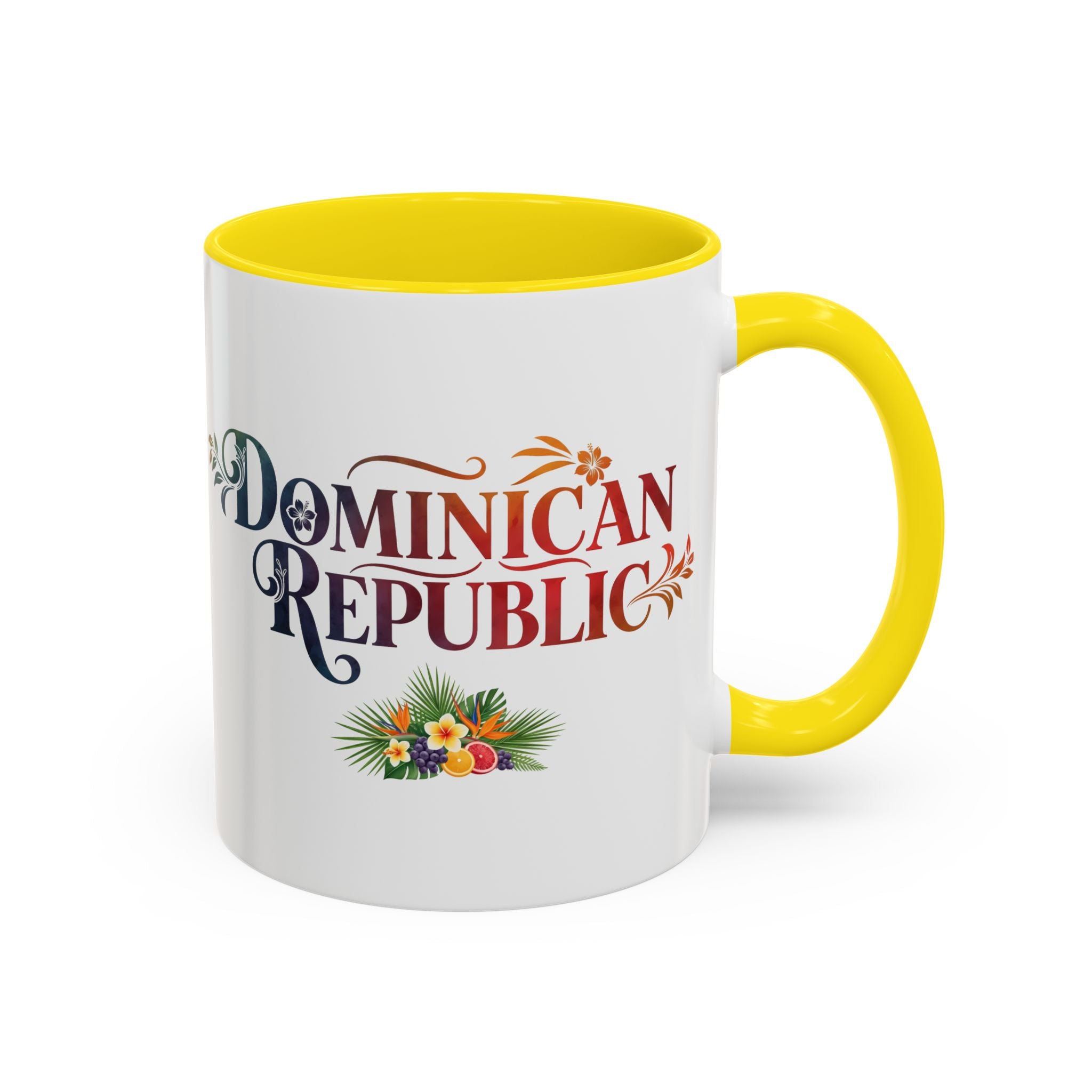 Dominican Republic Accent Coffee Mug, Tropical Theme, Vacation Vibes, Gift for Travelers, Summer Coffee Lover, Unique Drinkware