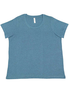 Ladies Curvy - Crew Neck -- Fine Jersey T-shirt --  Bermuda Color