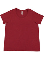 Load image into Gallery viewer, Ladies Curvy - Crew Neck -- Fine Jersey T-shirt --  Cardinal Color
