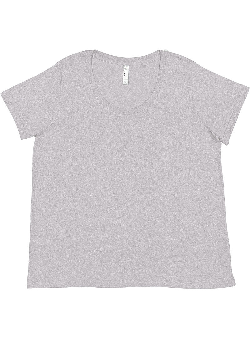 Ladies Curvy - Crew Neck -- Fine Jersey T-shirt --  Heather Color