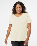 Load image into Gallery viewer, Ladies Curvy - Crew Neck -- Fine Jersey T-shirt --  Natural Heather Color
