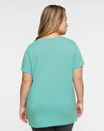 Load image into Gallery viewer, Ladies Curvy - Crew Neck -- Fine Jersey T-shirt --  Saltwater Color
