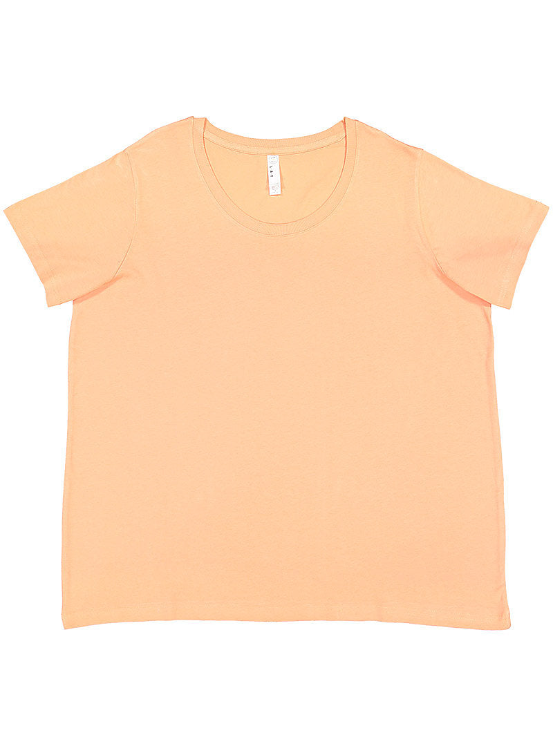 Ladies Curvy - Crew Neck -- Fine Jersey T-shirt --  Sunset Color