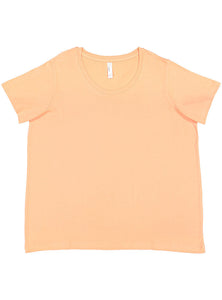 Ladies Curvy - Crew Neck -- Fine Jersey T-shirt --  Sunset Color