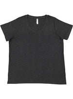 Load image into Gallery viewer, Ladies Curvy - Crew Neck -- Fine Jersey T-shirt --  Vintage Smoke Color
