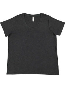 Ladies Curvy - Crew Neck -- Fine Jersey T-shirt --  Vintage Smoke Color